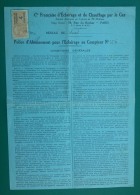 Cie Française éclairage Chauffage Par Le Gaz 1936 Paris Abonnement CREIL OISE Timbre Fiscal - Elektriciteit En Gas