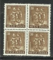INDIA, 1979, DEFINITIVES, Definitive, 30 ONLY, (P NOT INDICATED).  Handicraft, Dolls,  Block Of 4,  MNH, (**) - Ongebruikt
