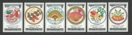 1990 International Cuisine  Set Of  6 SG No´s 636/641  As Issued Complete MUH  Set Full Gum On Rear - Neufs