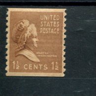 226374874 USA Met Scharnier Hinged Mit FALZ SCOTT 840 MARTHA WASHINGTON - Ungebraucht