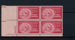 226382431 USA POSTFRIS MINT NEVER HINGED POSTFRISCH EINDWANDFREI SCOTT C44 PLATE BLOCK UNIVERSAL POSTAL UNION - 2b. 1941-1960 Nuovi