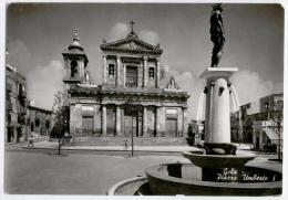 GELA, PIAZZA UMBERTO I, B/N, VG 1955    **** - Gela