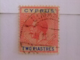 CHYPRE CYPRUS 1921 - 23 King George V Yvert & Tellier Nº 75 º FU - Cyprus (...-1960)