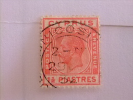 CHYPRE CYPRUS 1924 - 28 King George V Yvert & Tellier Nº 91 º FU - Cyprus (...-1960)