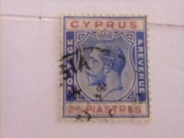 CHYPRE CYPRUS 1924 - 28 King George V Yvert & Tellier Nº 95 º FU - Chypre (...-1960)