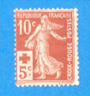 France 1914  : Au Profit De La Croix-rouge. Semeuse Fond Plein N° 147 Neuf Sans Charnière (2 Scans) - Nuovi