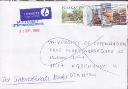 Poland Airmail Par Avion Label LODZ 1999 Cover Brief Visit Of Pope Pabst Johannes Paul II - Brieven En Documenten