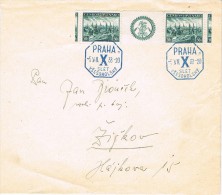 4206. Carta PRAHA (Checoslovaquia) 1938. Label Festival - Briefe U. Dokumente