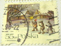 Poland 1996 Christmas 55gr - Used - Usados