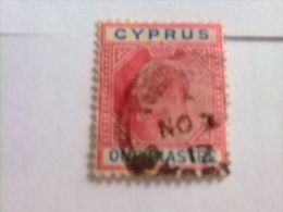 CHYPRE CYPRUS 1904 EDOUARD VII Yvert & Tellier Nº 48 º FU DEFECTO - Cyprus (...-1960)