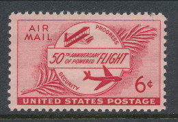 USA 1953 Air Mail Scott # C47. Powered Flight, 50th Anniv.  MH (*) - 2b. 1941-1960 Ongebruikt