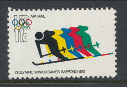 USA 1973 Air Mail Scott # C85. Olympic Games Issue. MNH (**) - 3b. 1961-... Ungebraucht