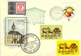 HUNGARY - 1971. FDC Cover -100th Anniversary Of Hungarian Stamp With Special Cancel. : Szeged -Peaches/Fruit - FDC