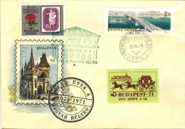 HUNGARY - 1971. FDC Cover -100th Anniversary Of Hungarian Stamp With Special Cancel. : Budapest - Petőfi Bridge - FDC