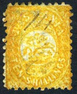 Tasmania AR9 Used 10sh Postal Fiscal Stamp From 1863 - Usados