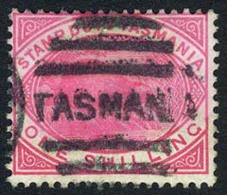 Tasmania AR27 Used 1sh Postal Fiscal Stamp (Duck-billed Platypus) From 1880 - Used Stamps