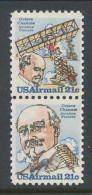 USA 1978 Air Mail Scott # C94-C93 Vert.Pair.  Octave Chanute Issue. MNH(**) - 3b. 1961-... Ungebraucht