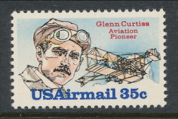 USA 1980 Air Mail Scott # C100. Glenn Curtiss. MNH(**) - 3b. 1961-... Ungebraucht