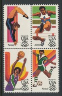 USA 1983 Air Mail Scott # C101-C104a. Block Of 4. 1984 Olympic Games. MNH(**) - 3b. 1961-... Ungebraucht