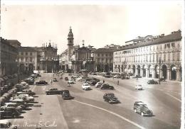 80124) Cartolina Di Torino - Piazza S. Carlo - Viaggiata - Plaatsen & Squares