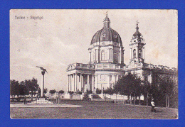 CARTE POSTALE - TORINO - SUPERGA --  CACHET  TORINO . FERROVIA - 8.MAG.1923  -  2 SCANS - Kirchen