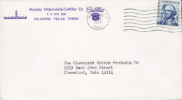 United States MURPHY OLDSMOBILE-CADILLAC Co. KILGORE 1967 Cover Brief George Washington Stamp - Briefe U. Dokumente