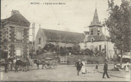 Bezons - L'Eglise Saint-Martin - Superbe Animation - 1921 ( Voir Verso ) - Bezons