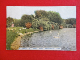 - Minnesota > Minneapolis  Swans In Loring Park  1910 Cancel -  Ref  1041 - Minneapolis