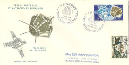 Lettre Postée 4 Jan 1978 Ile KERGUELEN, á Destination Monte-Carlo, Avec Timbres Taxes MC - Research Stations