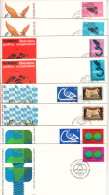 United Nations New York Selection Of 23 Different, Unaddressed FDCs From 1977 To 1978 - FDC