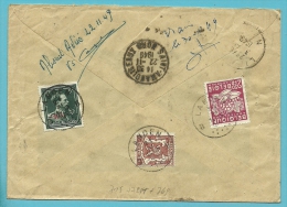 715+724T+769 Op Brief Aangetekend Met Stempel LANDEN - 1946 -10%