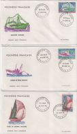 Lot De 6 Fdc 1966 Bateaux - Cartas & Documentos