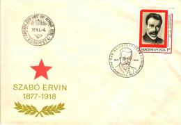 HUNGARY - 1977.FDC - Ervin Szabó, Revolutionary Workers' Movement Pioneer Mi : 3240. - FDC