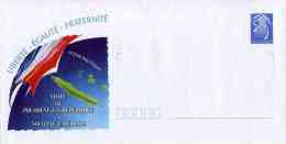 PAP De 2003 Avec Timbre "Cagou-bleu Type Lavergne" Et Repiquage "Visite Du Président De La République" - Prêt-à-poster