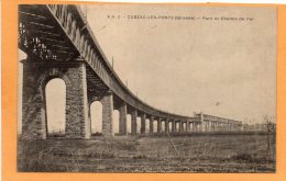 Pont Du Chemin De Fer Cubzac Les Ponts Old Postcard - Cubzac-les-Ponts