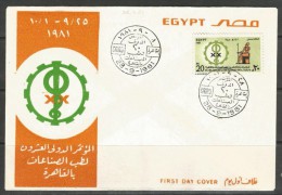 Egypt 1981 First Day Cover - FDC 20th Anniversary - International Congress Of Occupational Health Cairo - Neufs