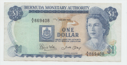 Bermuda 1 Dollar 1986 VF+ P 28c 28 C - Bermuda