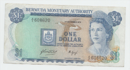 Bermuda 1 Dollar 1976 VF+ Banknote P 28a 28 A - Bermudes