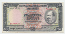 MOZAMBIQUE 50 ESCUDOS 1958 VF++ P 106 - Mozambique