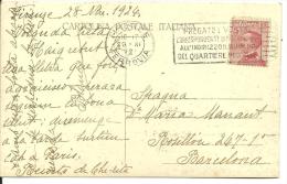 CARD 1924  FIRENZE - Poststempel