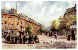 Gt Puteney Street, Bath, Somerset -  Artist Signed Charles Flowers - Bath