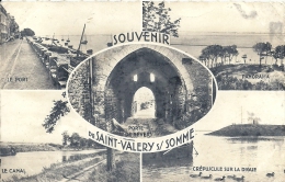 PICARDIE - 60 - SOMME - SAINT VALERY SUR SOMME - Multivues - CPSM - Le  Crépuscule Sur La Digue - Saint Valery Sur Somme