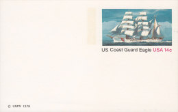 United States Postal Stationery Ganzsache Entier (1978) 14 C. US Coast Guard Eagle Sailing Ship Schiff - 1961-80