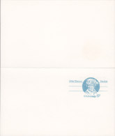 United States Postal Stationery Ganzsache Entier 6 + 6 C. John Hanson Patriot W. Reply Card - Autres & Non Classés