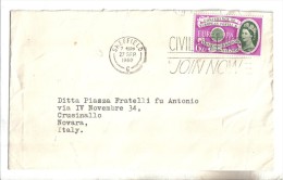 VER1413A - GRAN BRETAGNA  1960 , Da Shieffield Per L' Italia - Storia Postale