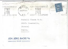 VER1421 - NORVEGIA 25/10/1968 Da Oslo Per L'Italia - Briefe U. Dokumente