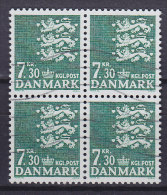 Denmark 1989 Mi. 939     7.30 Kr Small Arms Of State Kleines Reichswaffen 4-Block !! - Hojas Bloque