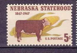 Etats-Unis. United States.1967. Vache. Centenaire Du Nebraska. ** - Vaches