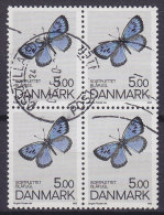 Denmark 1993 Mi. 1049    5.00 Kr Dänische Schmetterling Butterfly 4-Block !! - Blocs-feuillets