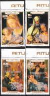 Aitutaki 1987 Surcharged Hurricane Relief 4v MNH - Aitutaki